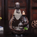 Porte encens Bouddha de la Sagesse gris | magique encens