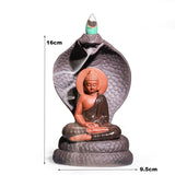 Porte-encens Bouddha serpent cascade à encens | magique encens