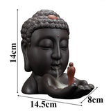 Porte-encens tête de Bouddha soufflant | magique encens