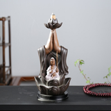 Porte encens Bouddha Dieu de Sagesse Guanyin